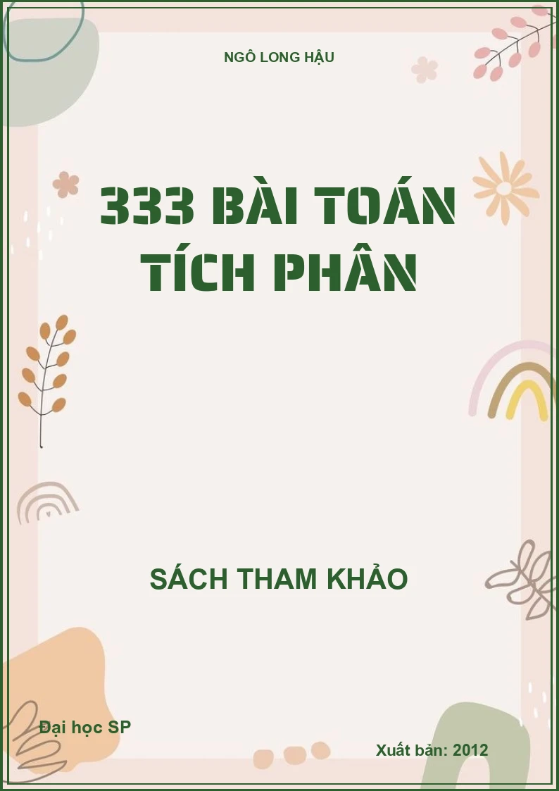 333 Bài Toán Tích Phân