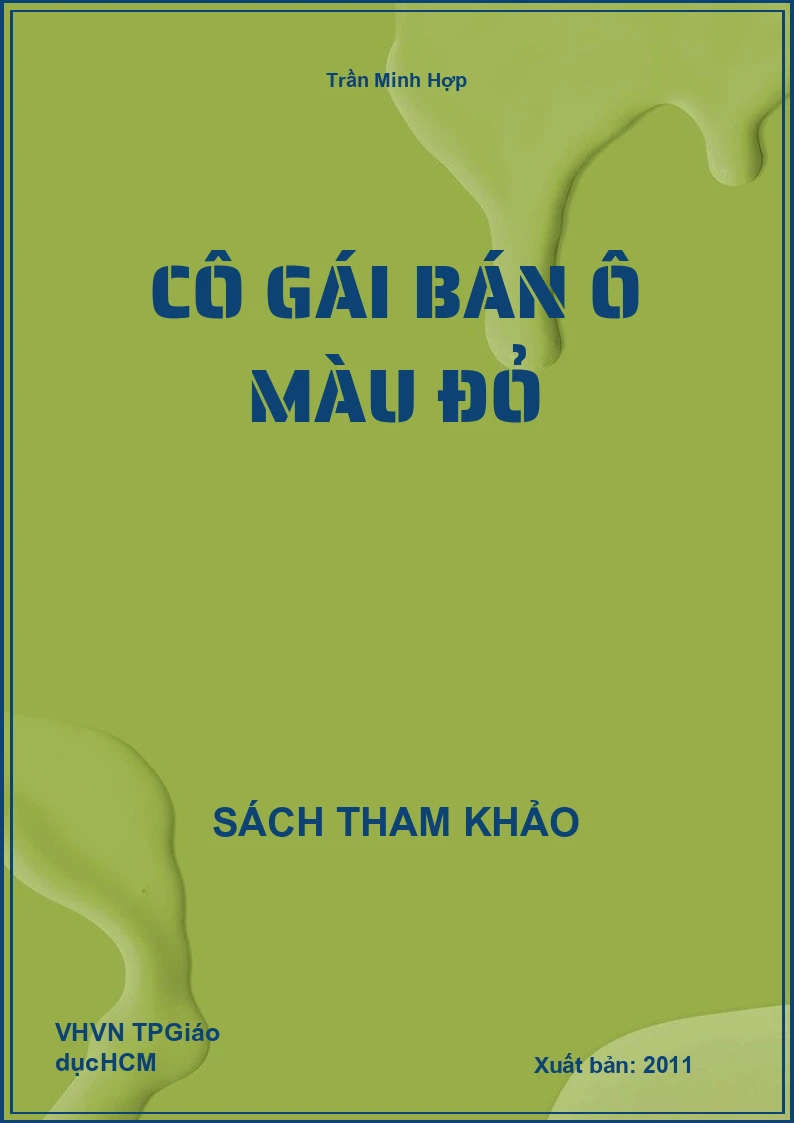Cô gái bán ô màu đỏ