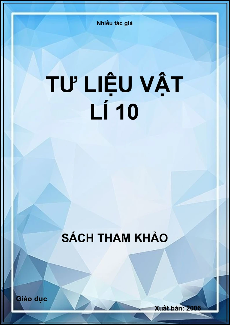 Tư liệu vật lí 10