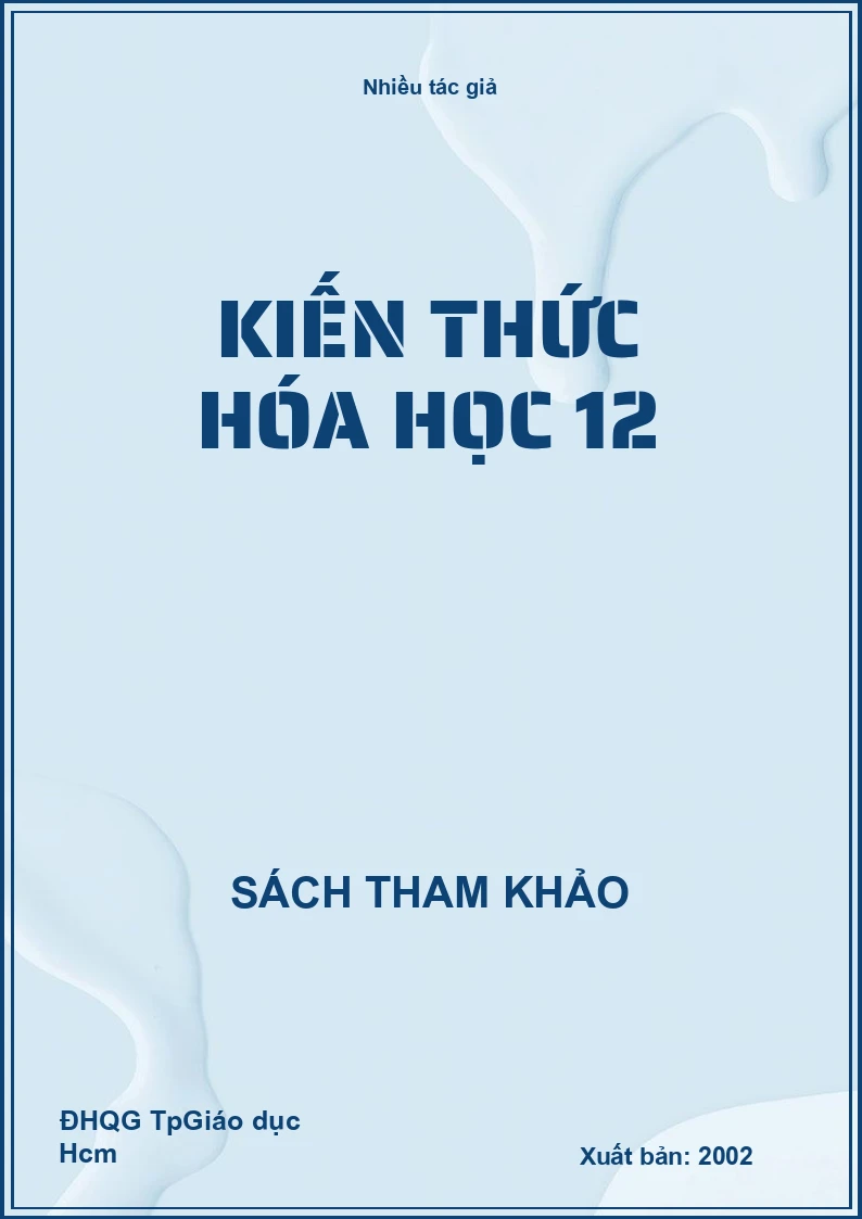 Kiến Thức Hóa Học 12