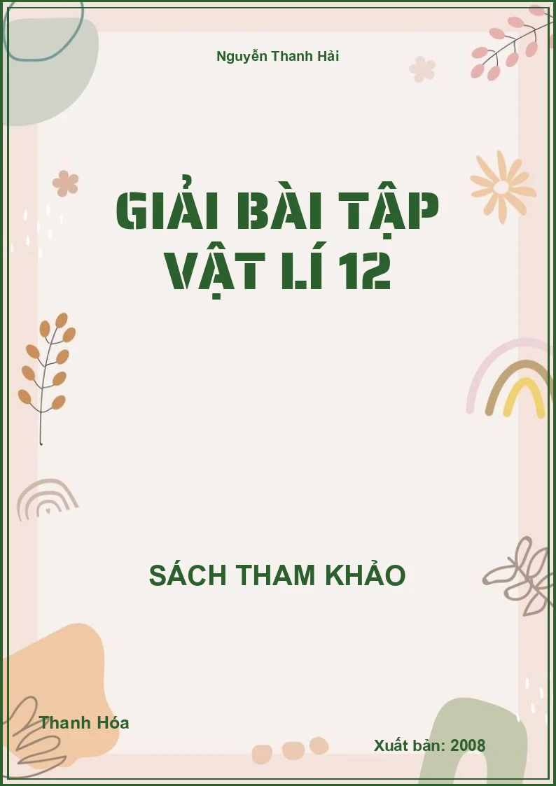 Giải bài tập vật lí 12