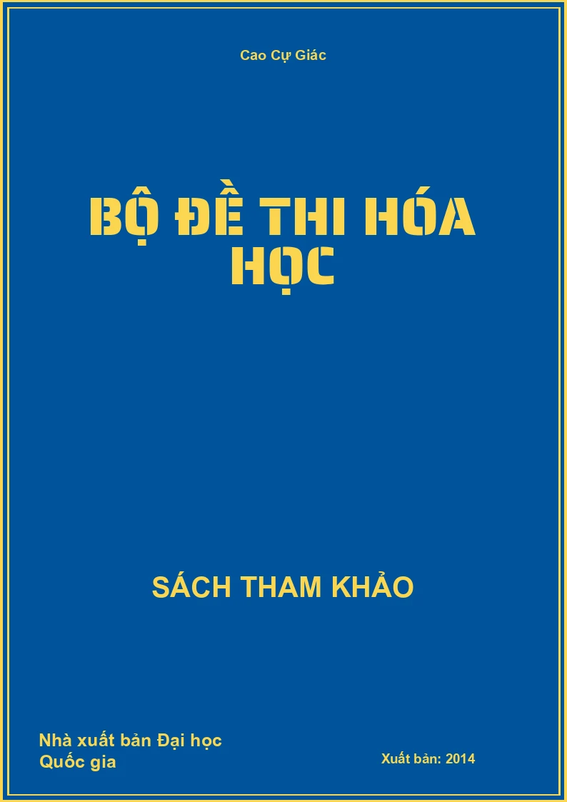 Bộ đề thi hóa học
