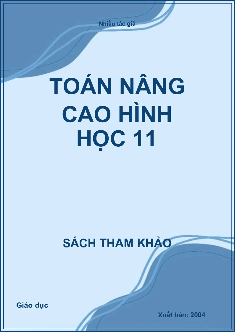 Toán Nâng Cao Hình Học 11