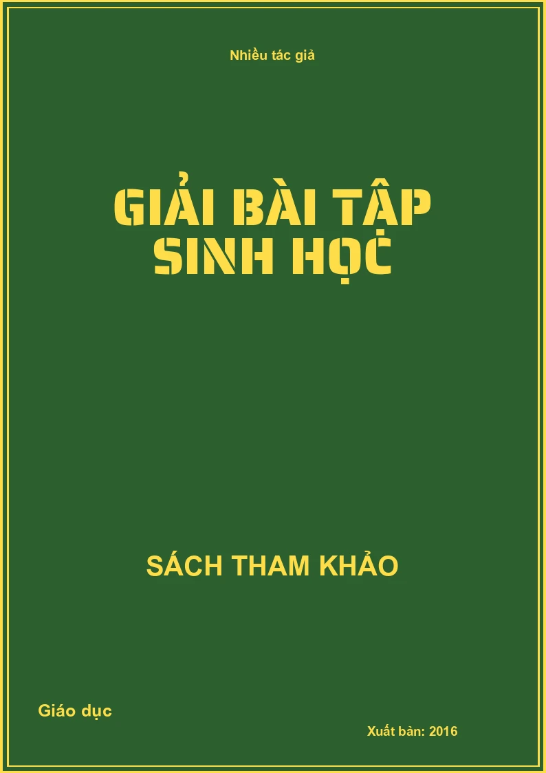 Giải Bài Tập Sinh Học