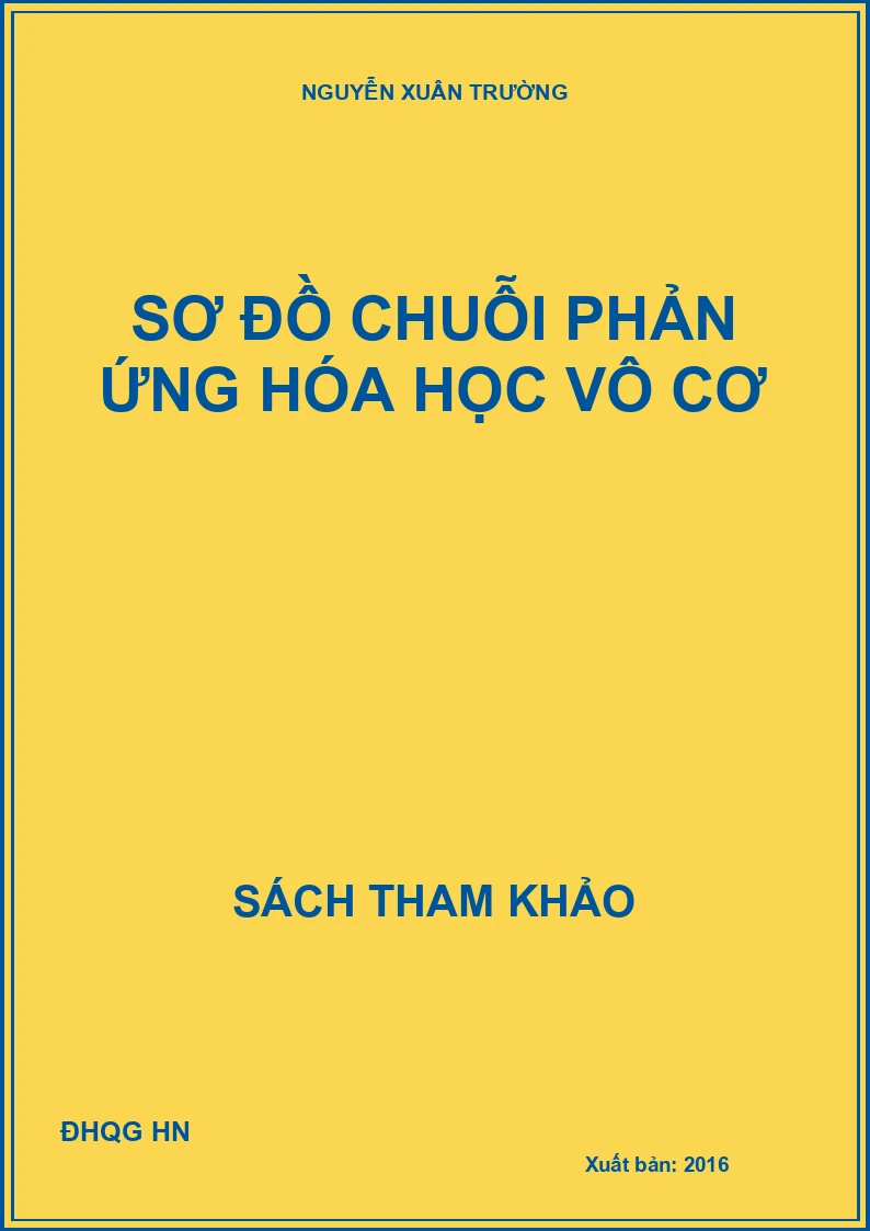 Sơ Đồ Chuỗi Phản Ứng Hóa Học Vô Cơ