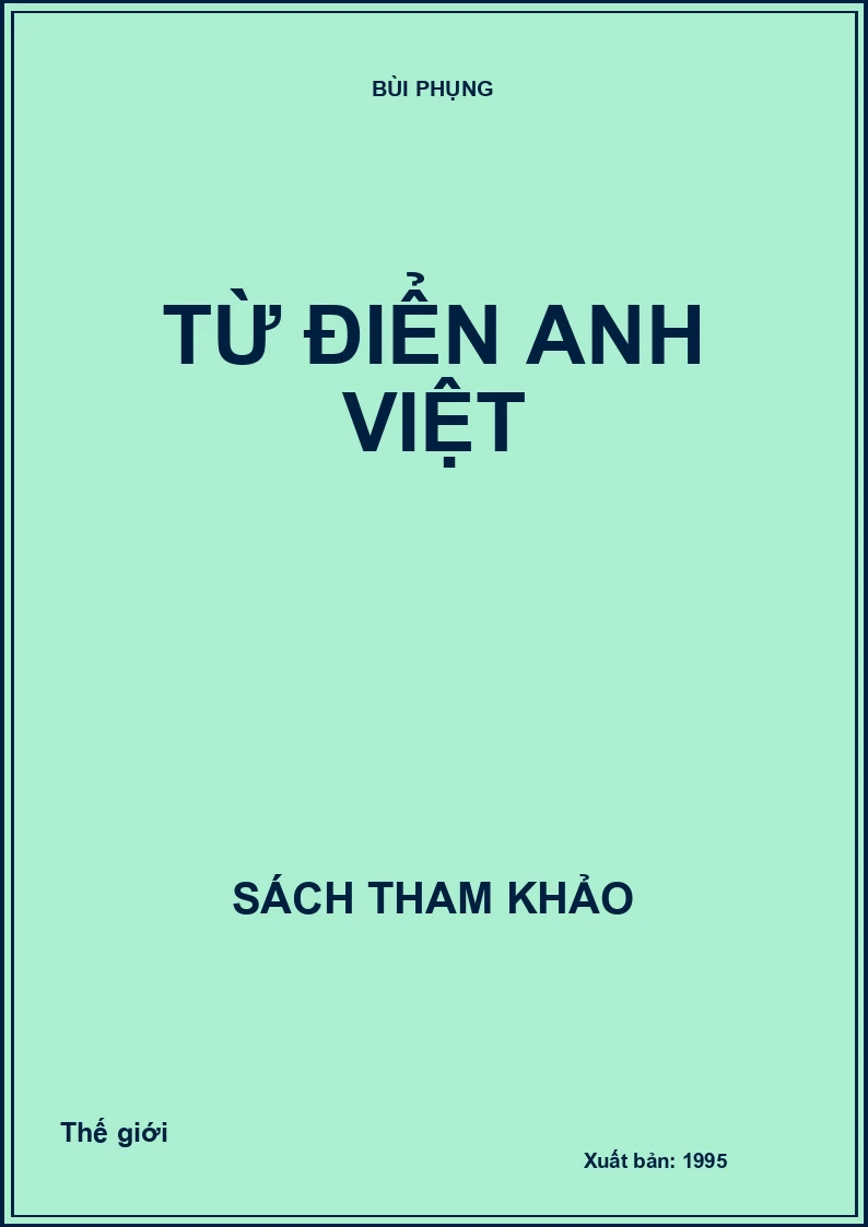 Từ Điển Anh Việt