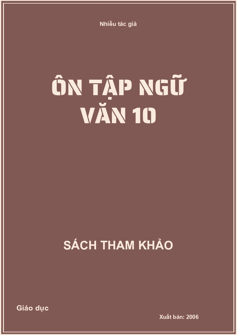 Ôn tập ngữ văn 10