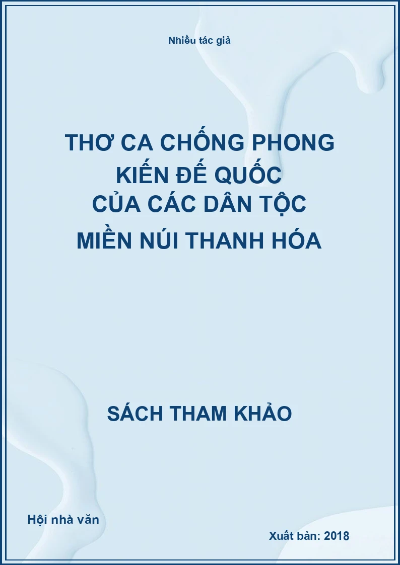 Thơ ca chống phong kiến đế quốc của các dân tộc miền núi Thanh Hóa