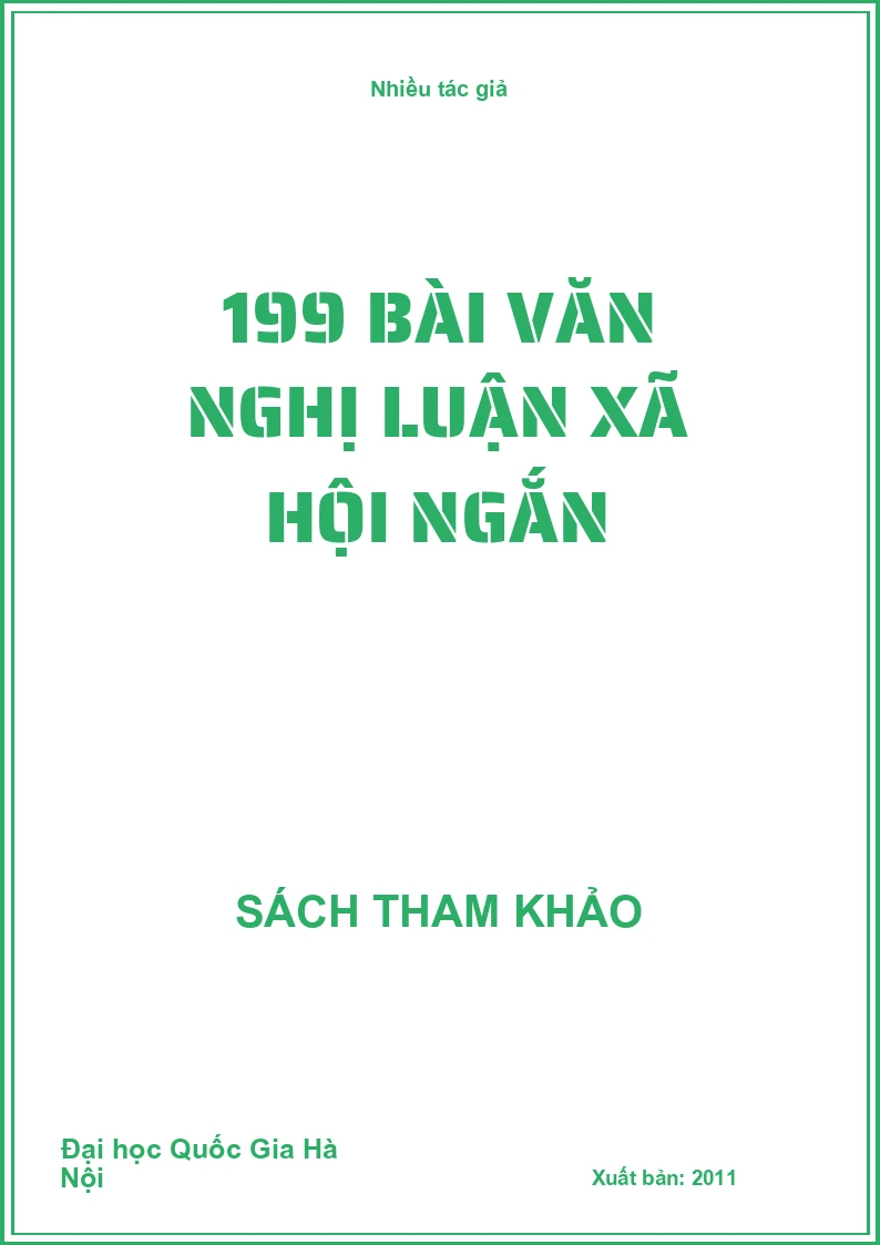 199 bài văn nghị luận xã hội ngắn