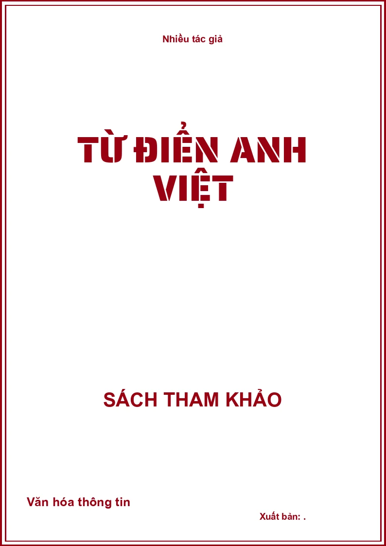 Từ Điển Anh Việt