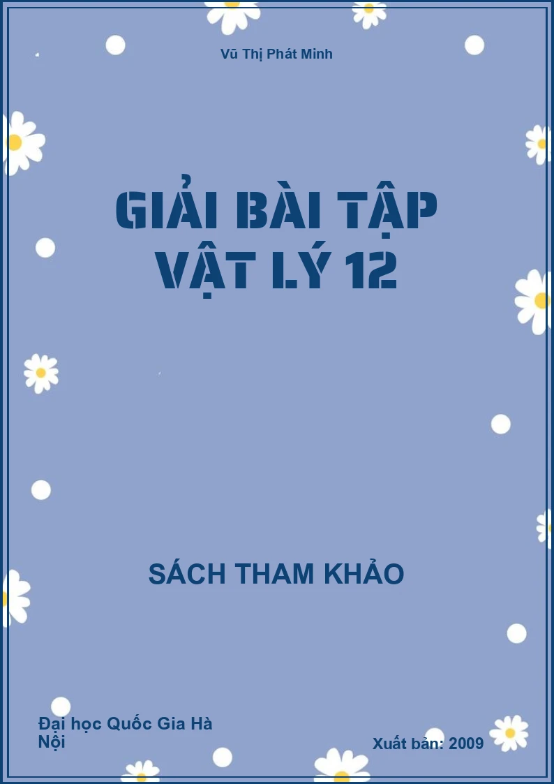 Giải bài tập vật lý 12