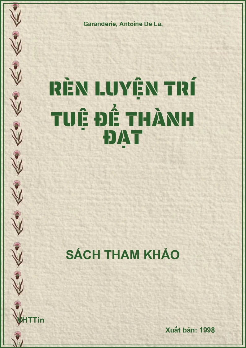 Rèn luyện trí tuệ để thành đạt