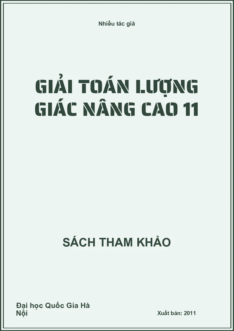 Giải toán lượng giác nâng cao 11