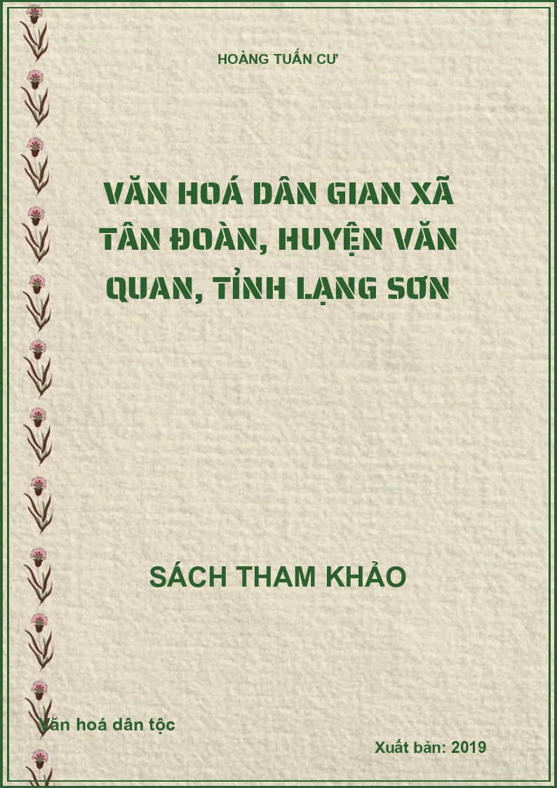 Văn hoá dân gian xã Tân Đoàn, huyện Văn Quan, tỉnh Lạng Sơn