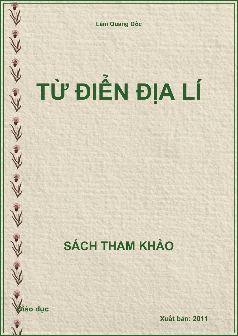 Từ điển địa lí