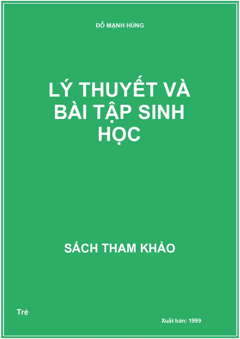 Lý Thuyết Và Bài Tập Sinh Học