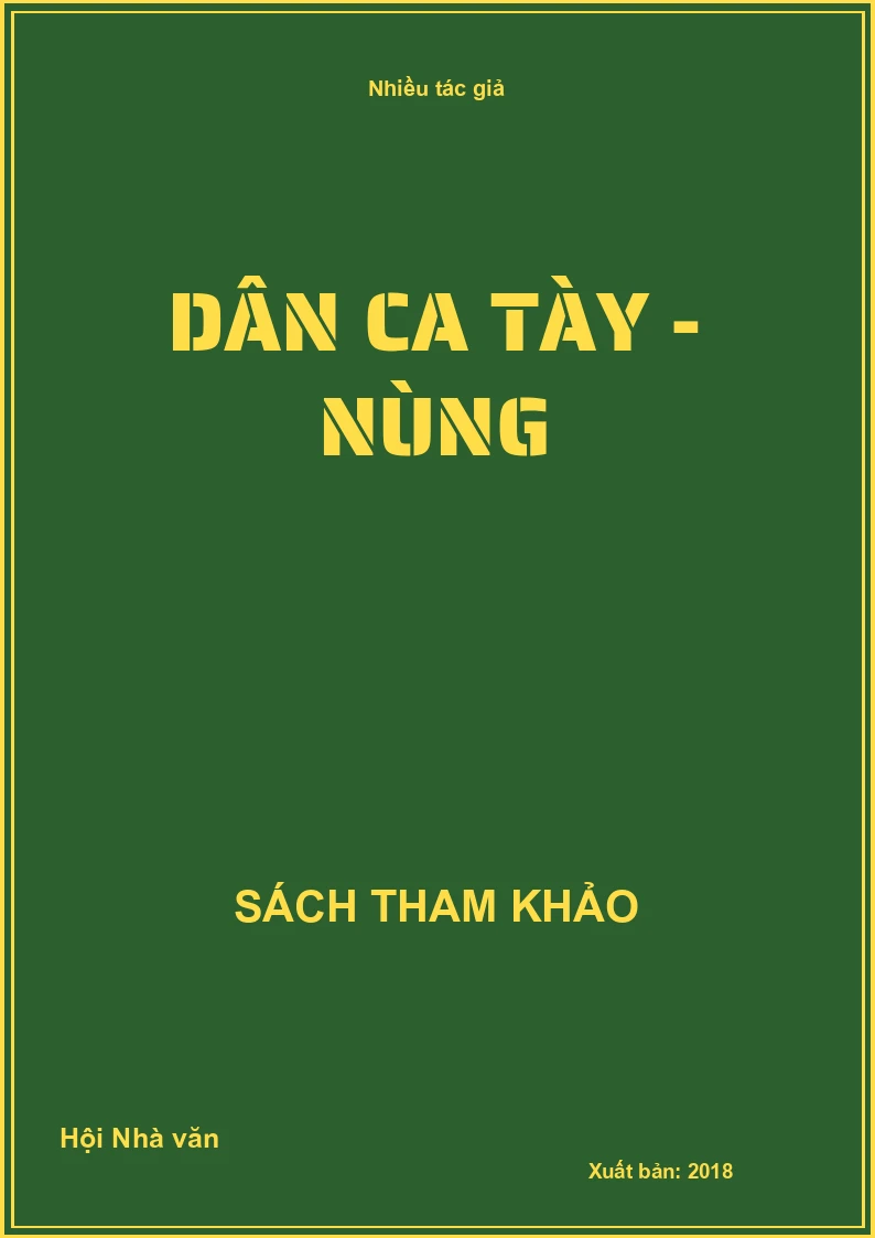 Dân ca Tày - Nùng