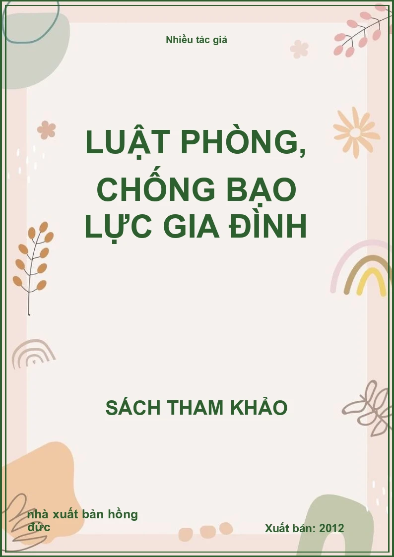 Luật Phòng, Chống Bạo Lực Gia Đình