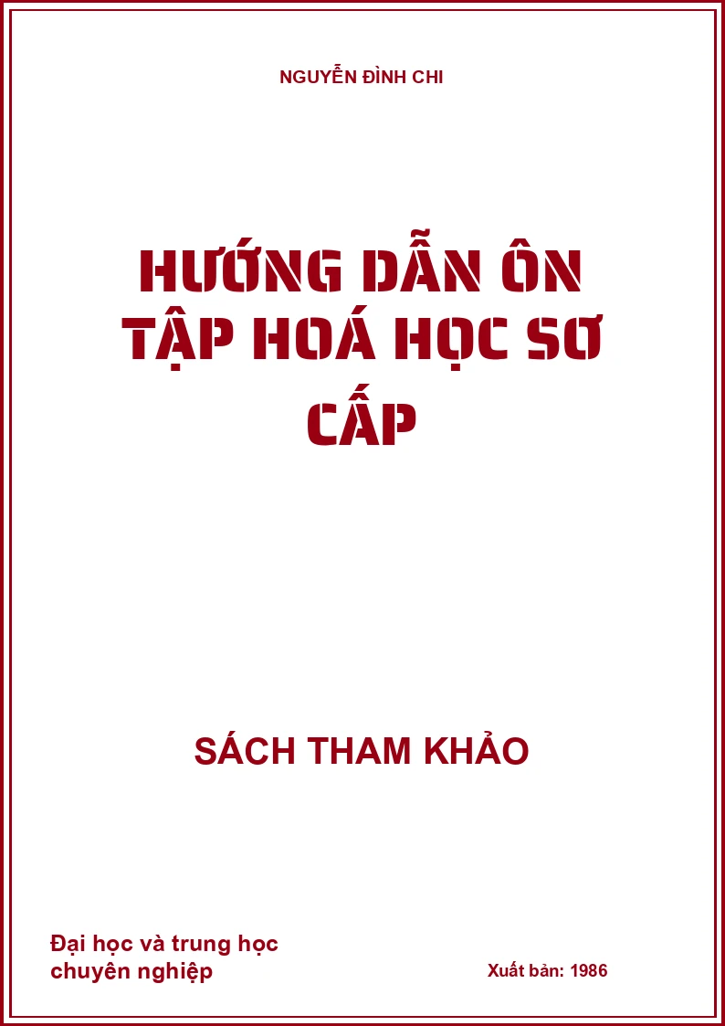 Hướng Dẫn Ôn Tập Hoá Học Sơ Cấp