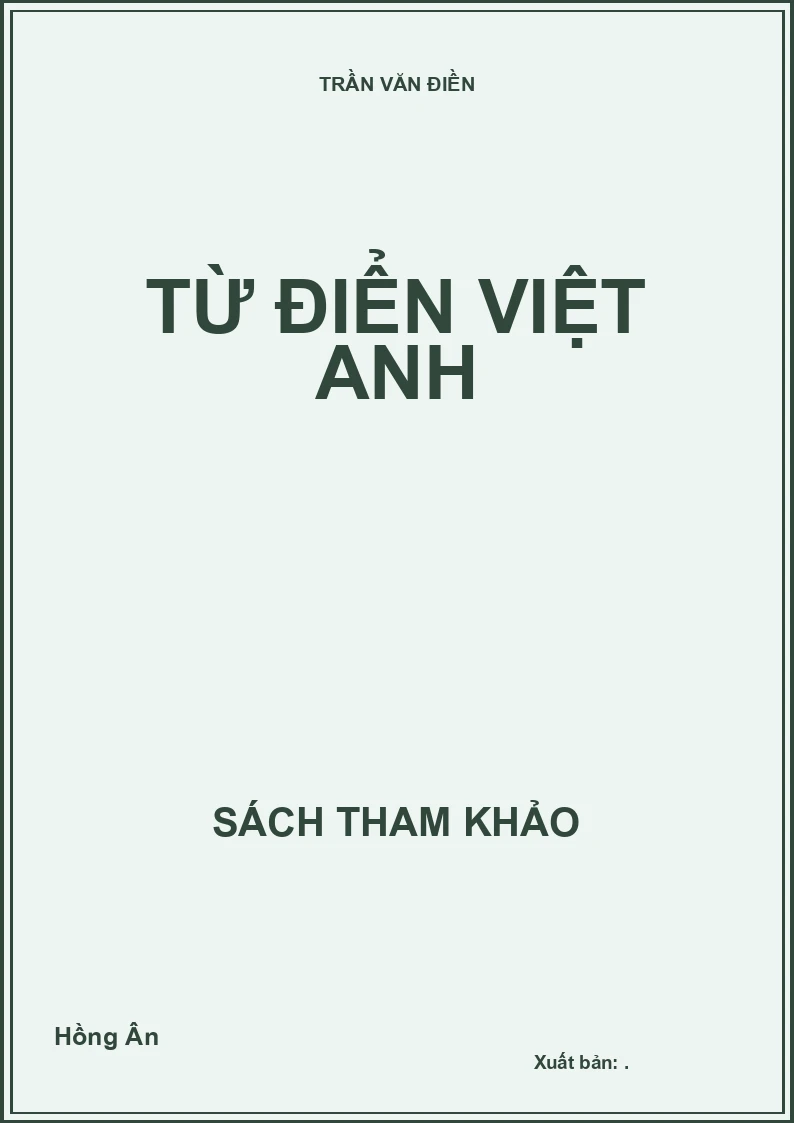 Từ Điển Việt Anh