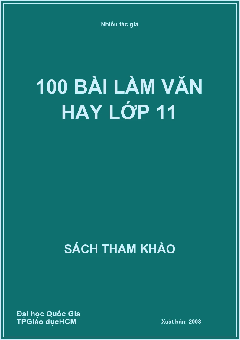 100 bài làm văn hay lớp 11