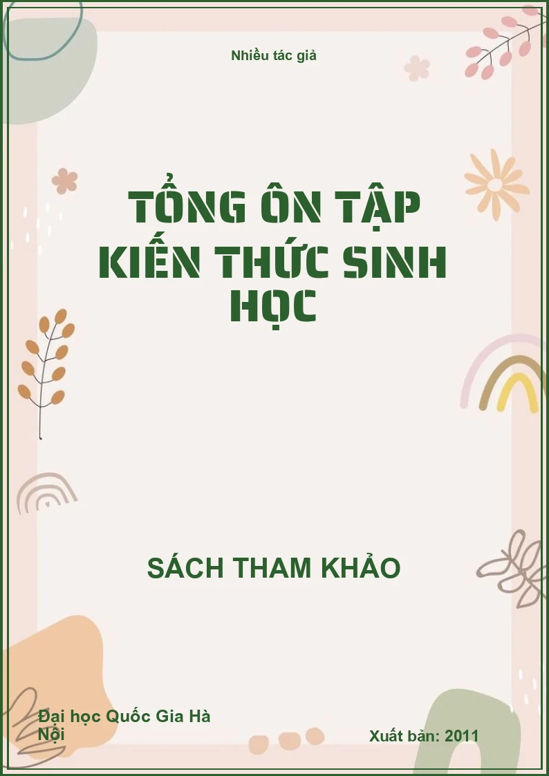 Tổng ôn tập kiến thức sinh học