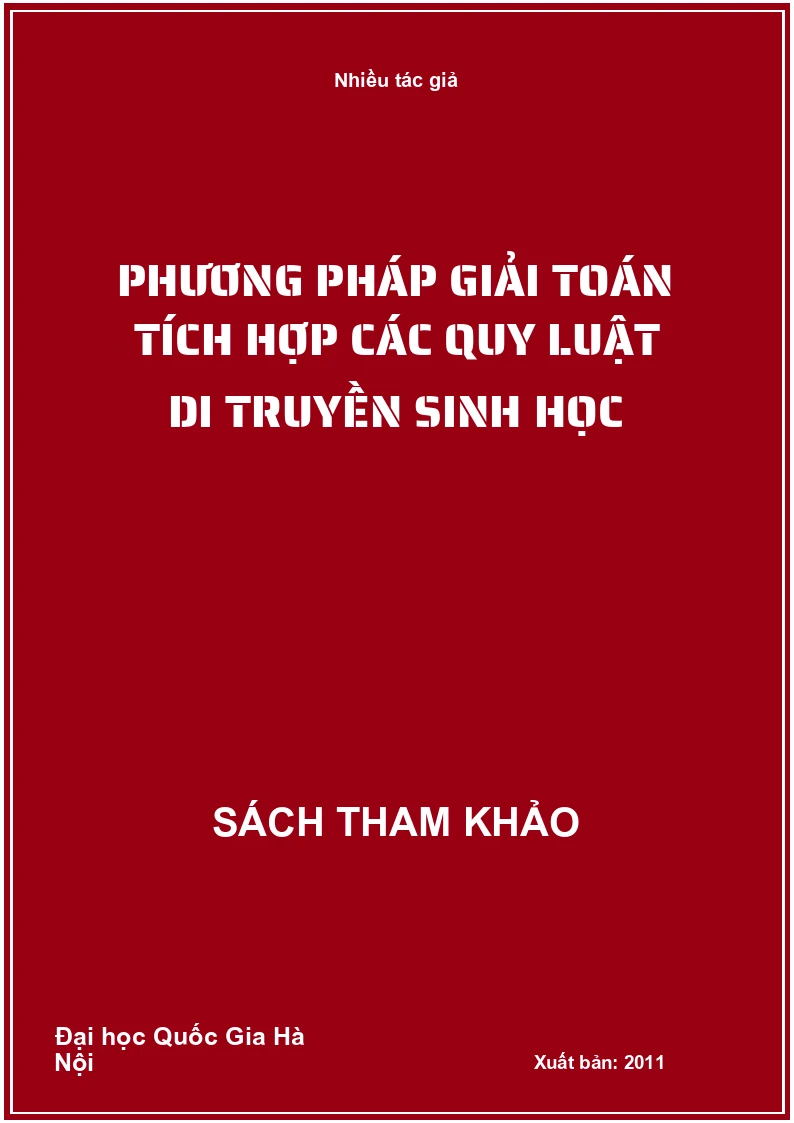 Phương pháp giải toán tích hợp các quy luật di truyền sinh học