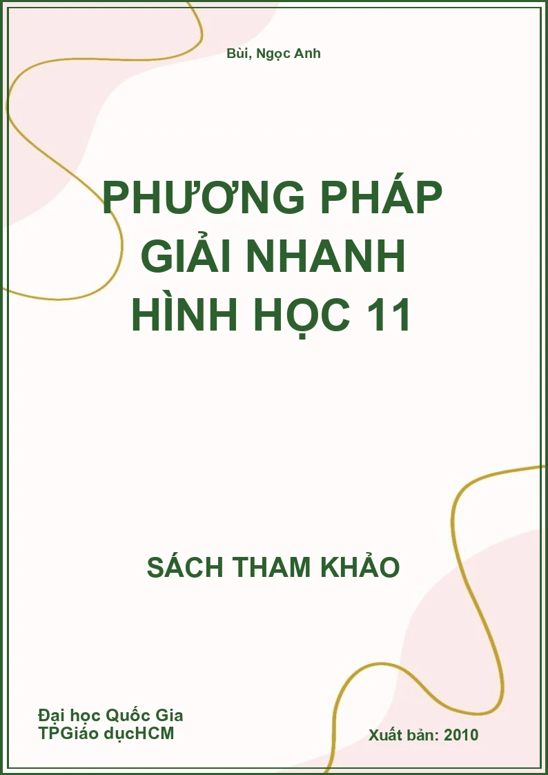 Phương pháp giải nhanh hình học 11