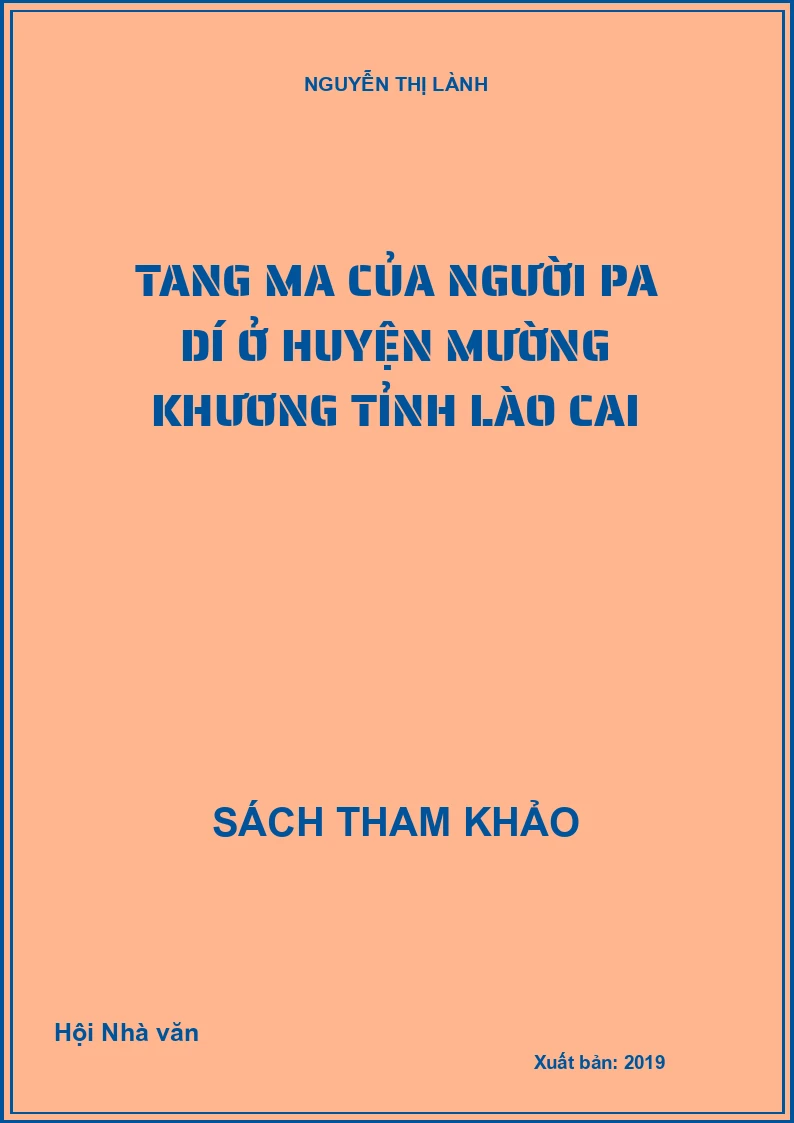 Tang ma của người Pa Dí ở huyện Mường Khương tỉnh Lào Cai