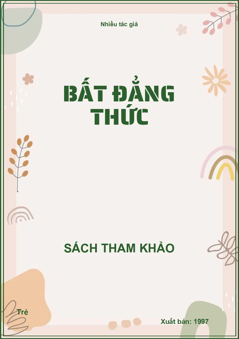 Bất Đẳng Thức