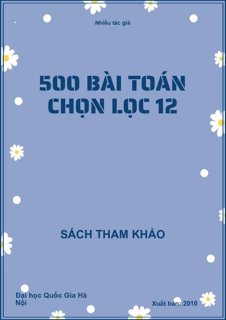 500 bài toán chọn lọc 12