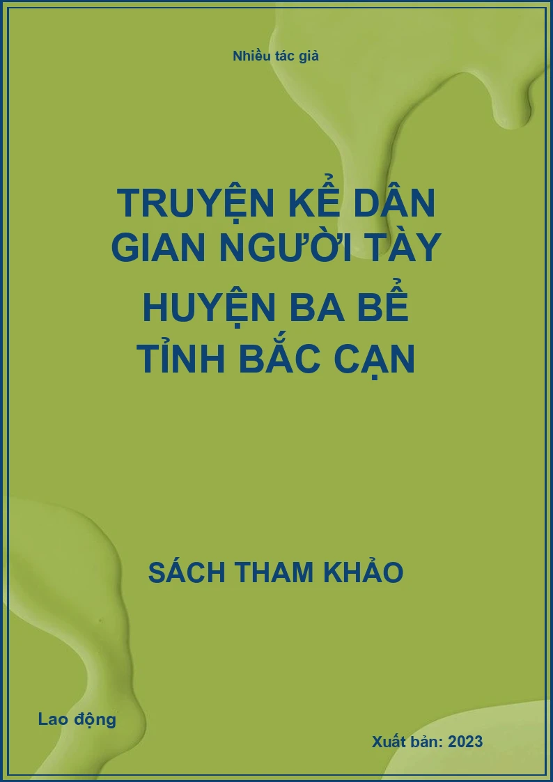 Truyện kể dân gian Người tày huyện Ba bể tỉnh Bắc Cạn