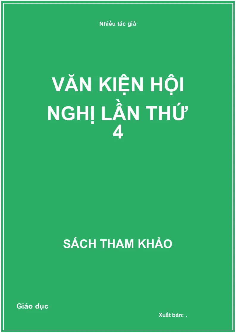 Văn kiện Hội nghị lần thứ 4