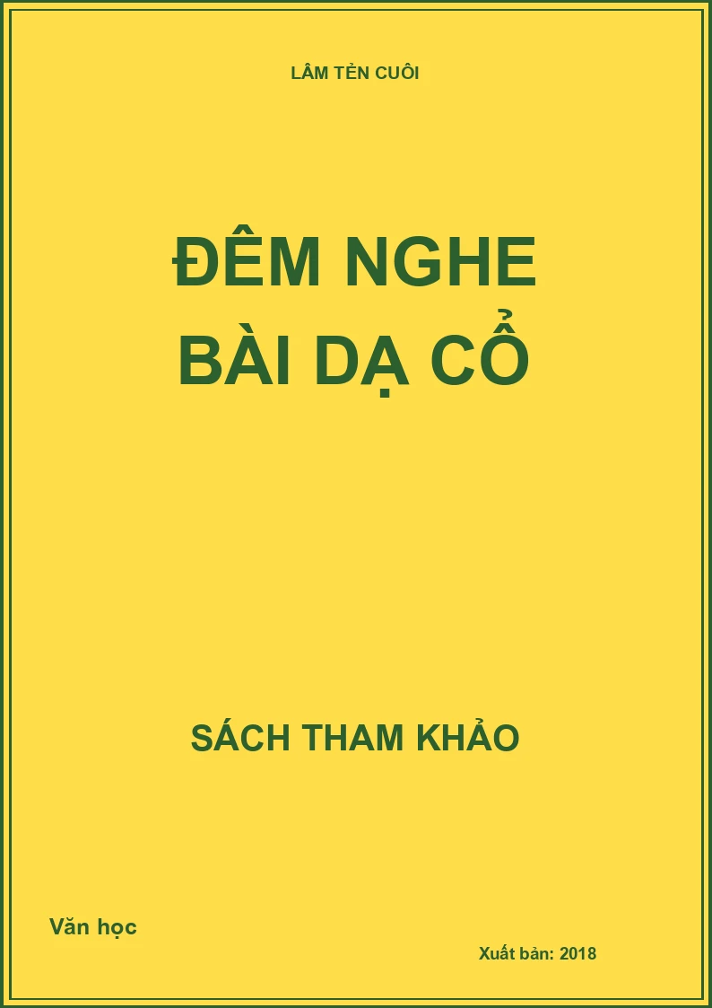 Đêm nghe bài dạ cổ