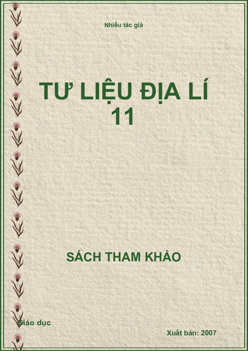 Tư liệu địa lí 11
