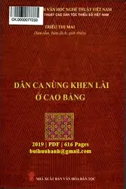 Văn Hóa Truyền Thống Của Người Nùng Khen Lài Ở Cao Bằng