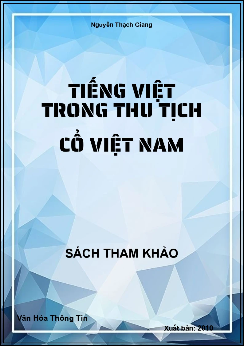 Tiếng Việt Trong Thu Tịch Cổ Việt Nam