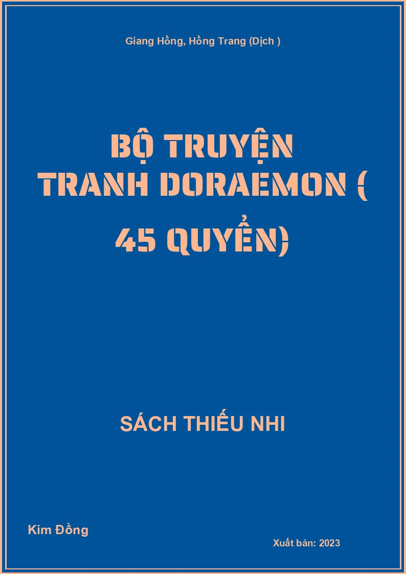 Bộ Truyện Tranh Doraemon (45 Quyển)