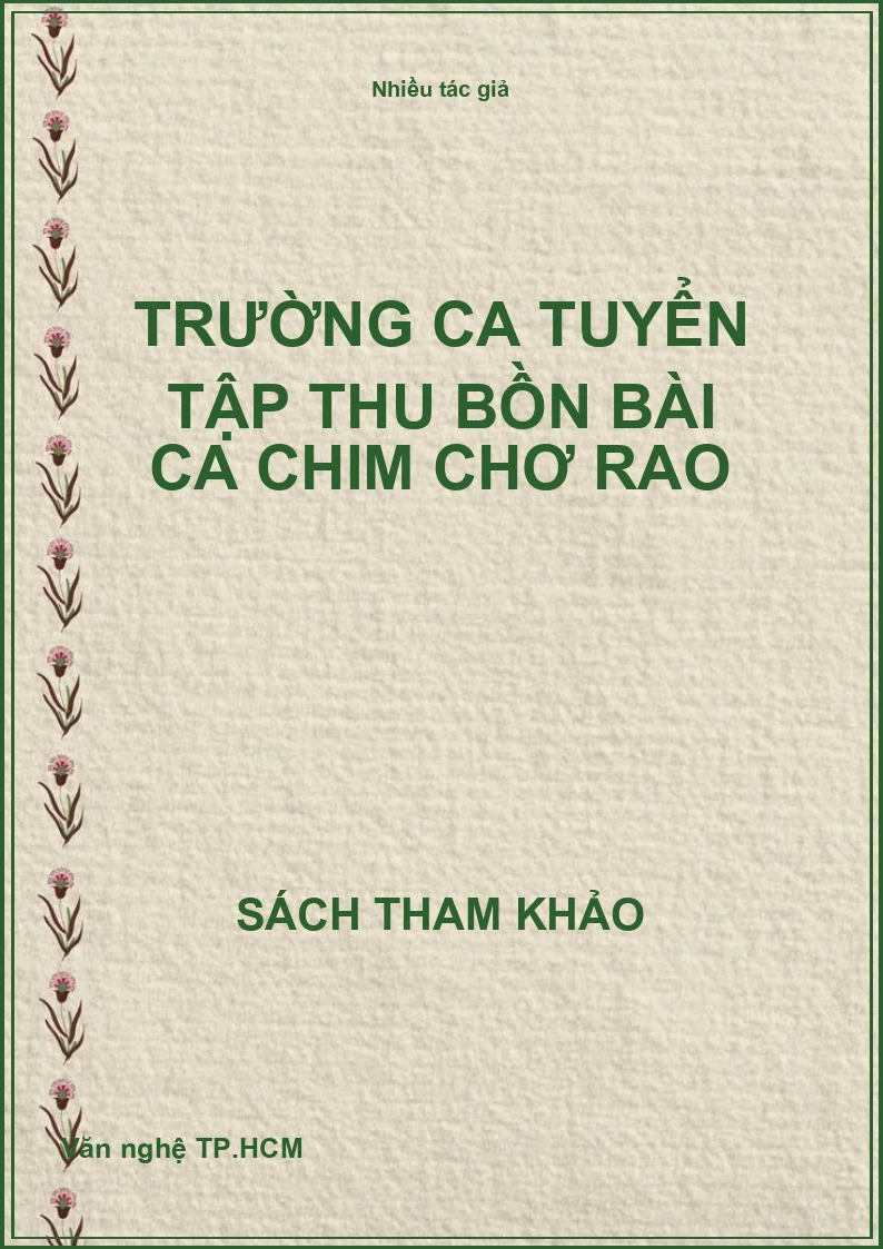Trường Ca tuyển tập Thu Bồn bài ca chim chơ rao