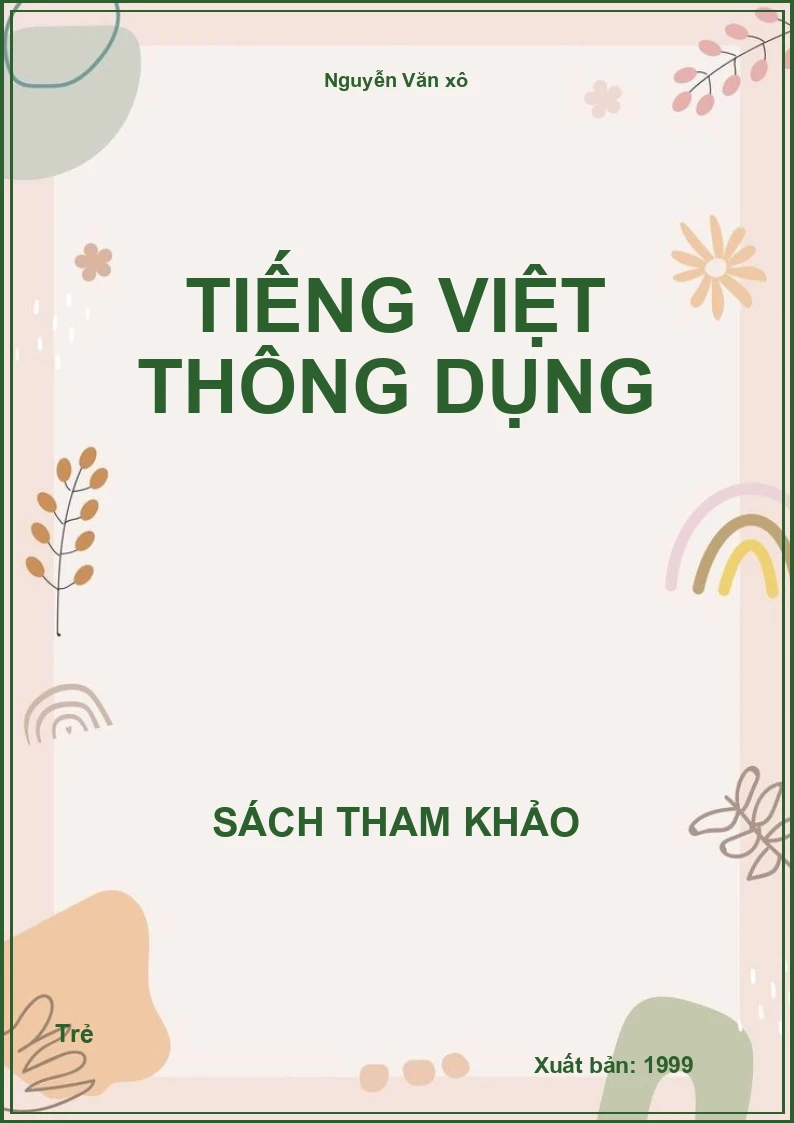 Tiếng Việt thông dụng