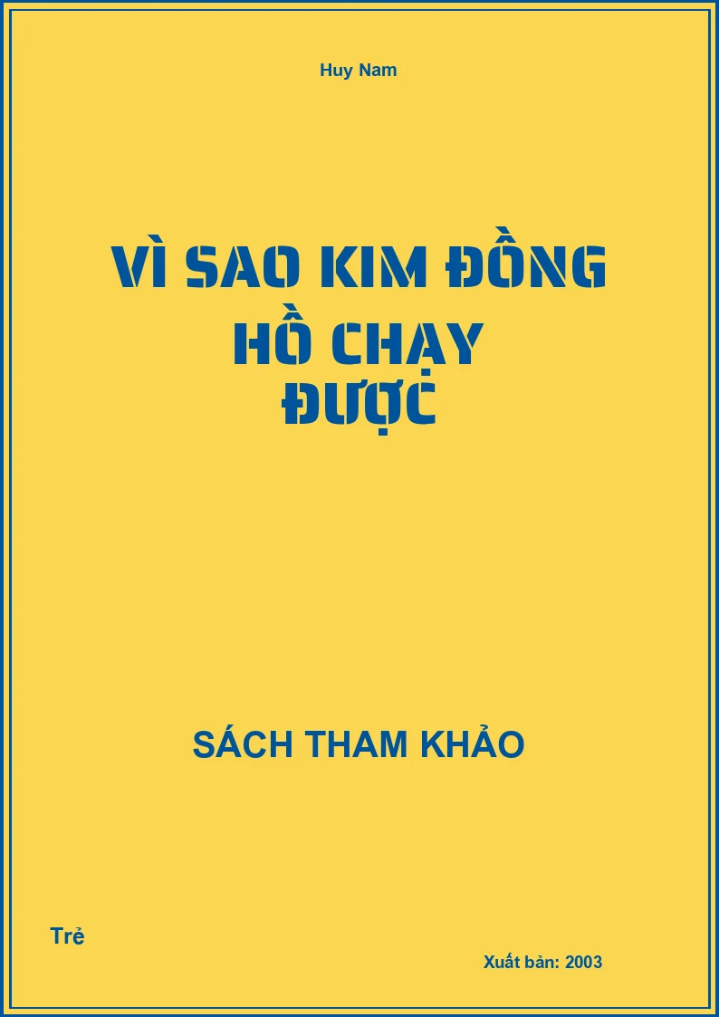 Vì sao kim đồng hồ chạy được