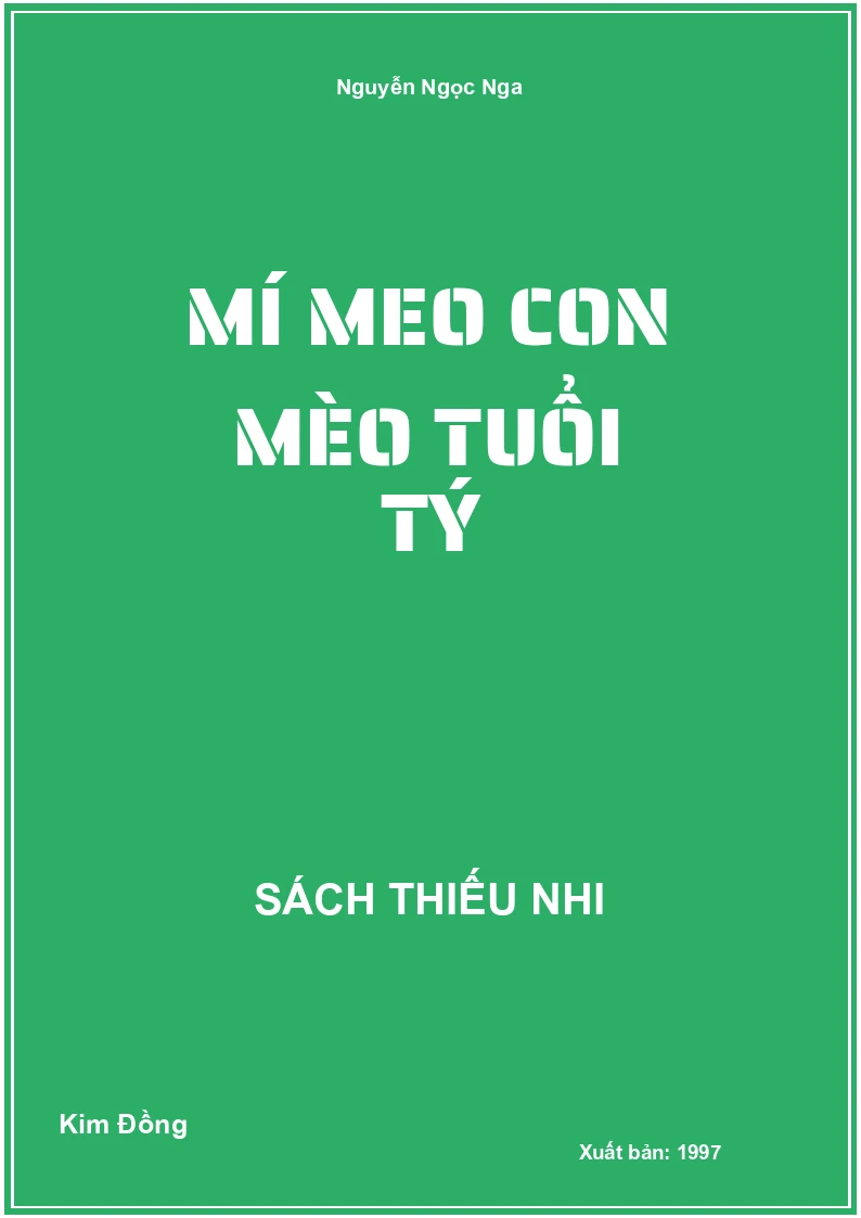 Mí meo con mèo tuổi tý