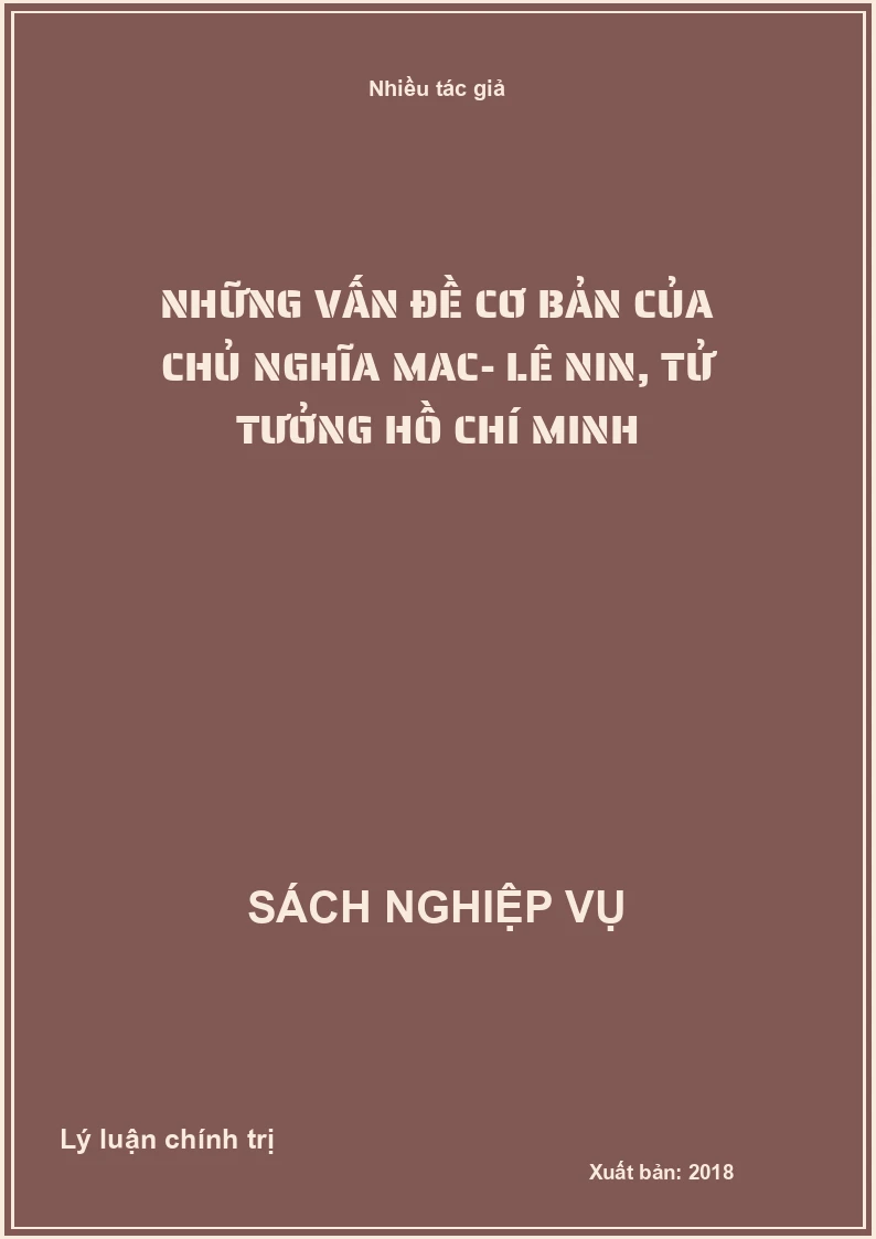 Những vấn đề cơ bản của chủ nghĩa Mac- Lê Nin, Tử tưởng Hồ Chí Minh