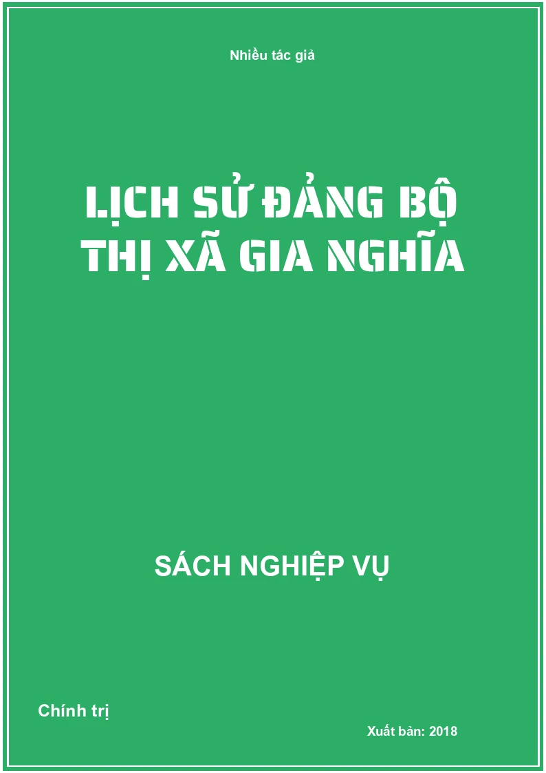 Lịch sử đảng bộ thị xã gia nghĩa