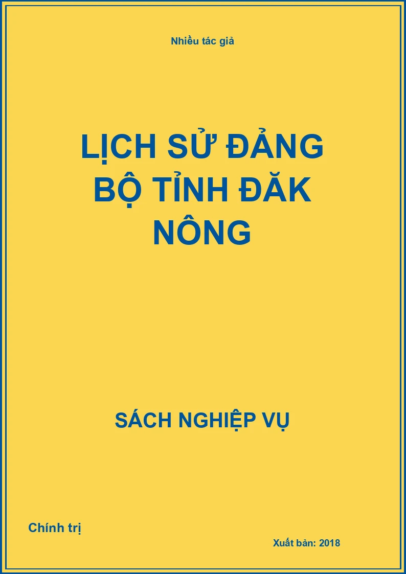Lịch sử đảng bộ tỉnh Đăk Nông