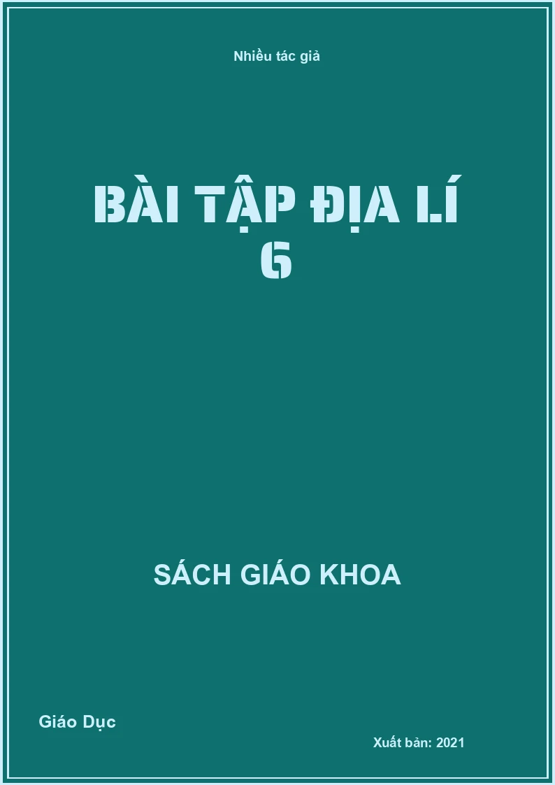 Bài tập địa lí 6