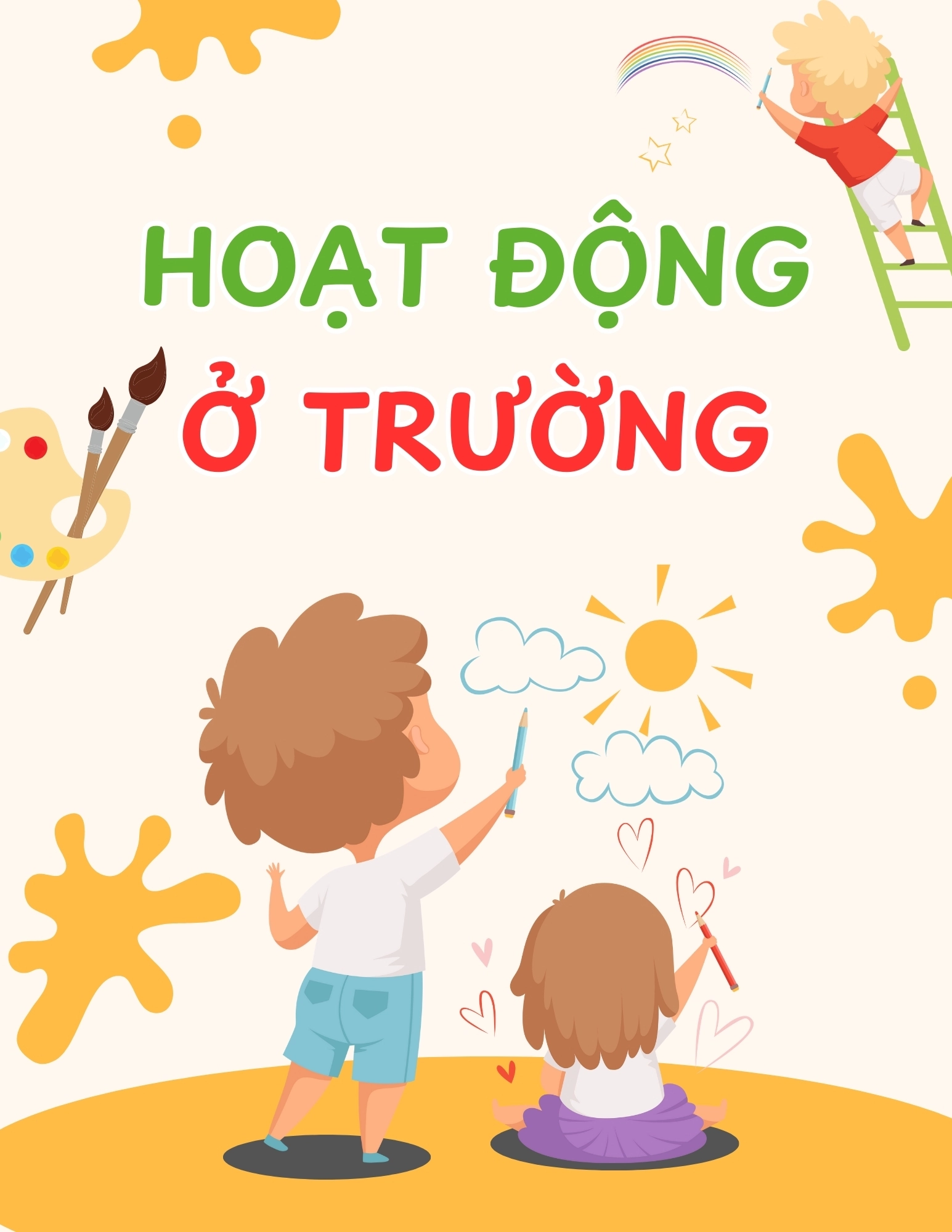 Flashcard Hoạt Động Ở Trường
