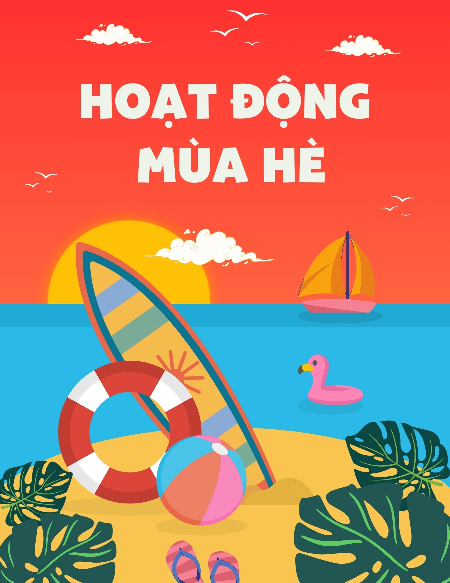 Flashcard Hoạt Động Mùa Hè