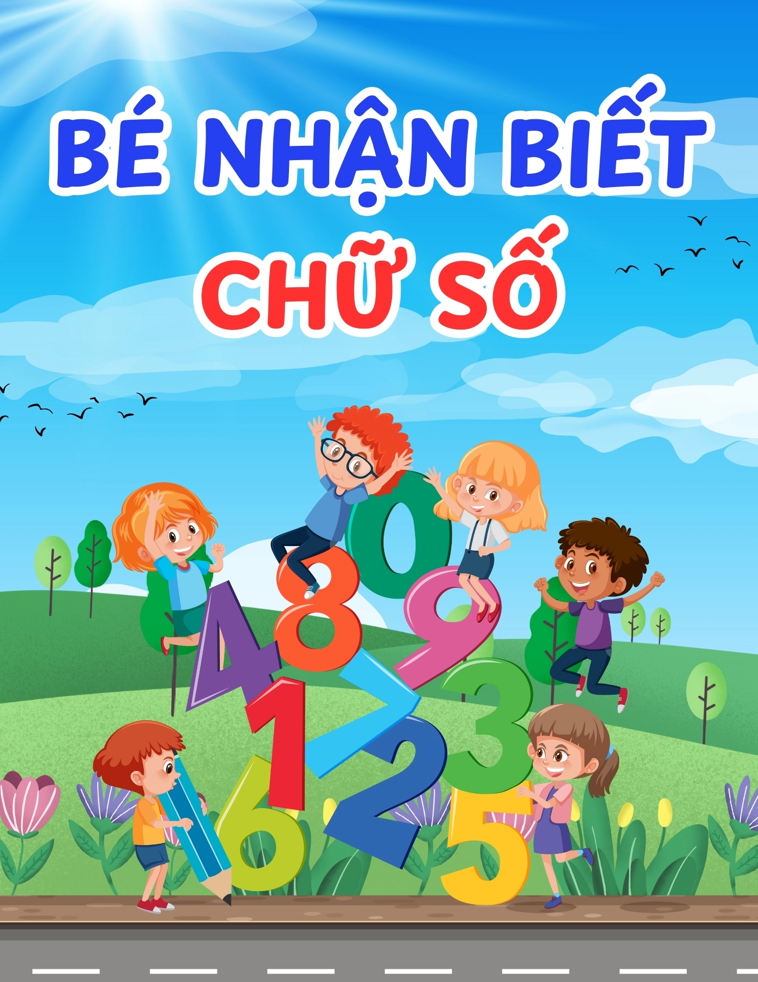 Flashcard Bé Nhận Biết Chữ Số 1 - 10