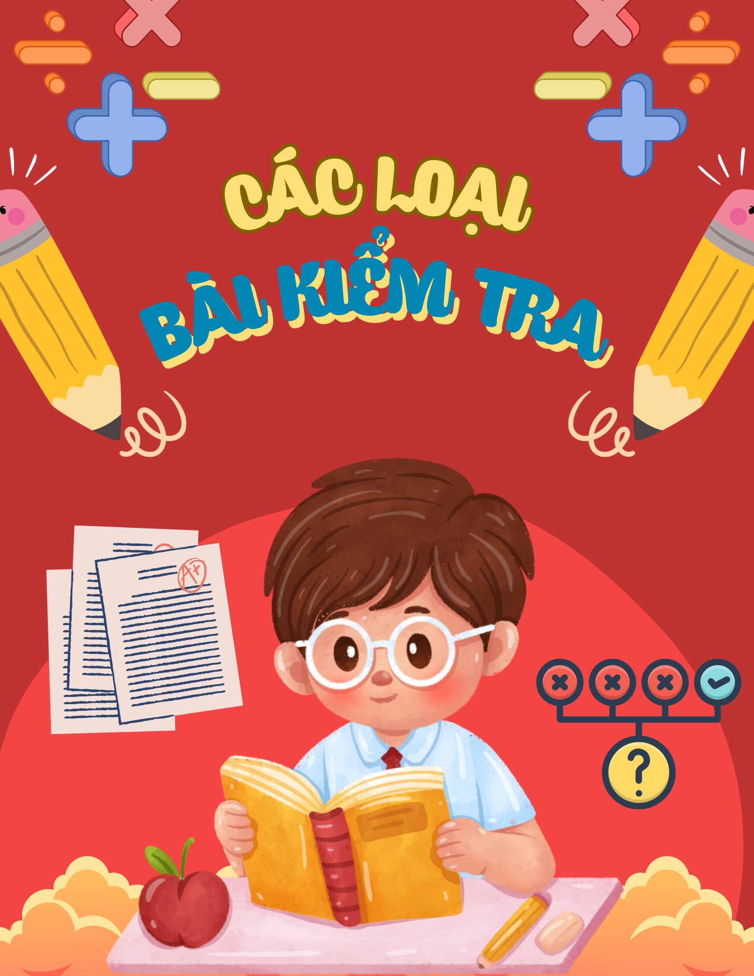 Flashcard Các Loại Bài Kiểm Tra